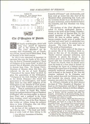 Item #607559 The O'Meaghers of Ikerrin. An original article from The Antiquary Magazine, 1886....