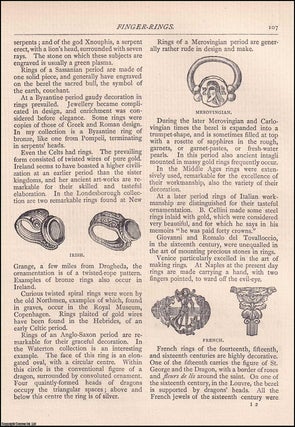Item #607610 Finger-Rings. An original article from The Antiquary Magazine, 1888. Hodder M. Westropp