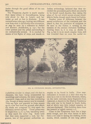 Item #607720 Anuradhapura, Ceylon. An original article from The Antiquary Magazine, 1915. Mary F....