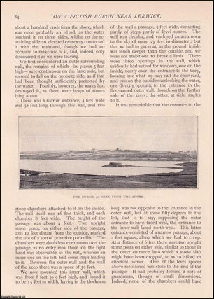 Item #607748 A Pictish Burgh near Lerwick. An original article from The Antiquary Magazine, 1895....