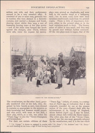 Item #607750 Yorkshire Sword-Actors. An original article from The Antiquary Magazine, 1895. T. M....