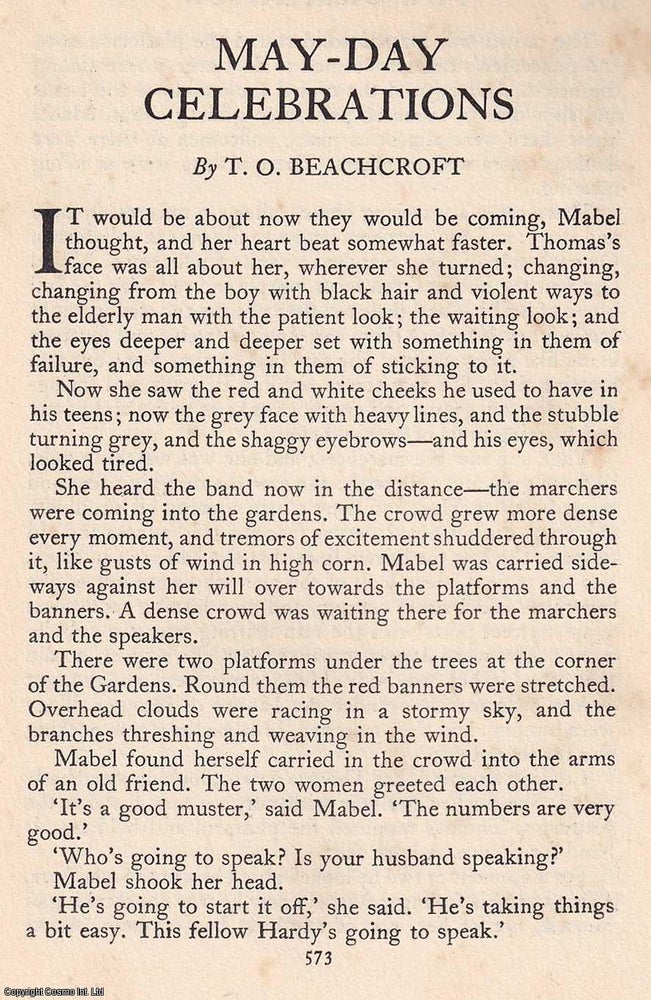 Item #608134 May-Day Celebrations. An original article from The Criterion, 1935. T. O. Beachcroft