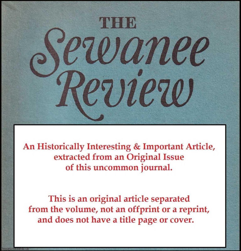 Item #608223 Substantial and Satisfying. 5 pages. An article printed in 1962, written by Edwin S....