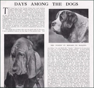 Item #609120 Days Among The Dogs: judging dogs at Crystal Palace. Several pictures and...