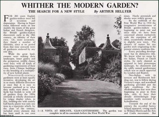 Item #609173 Whither The Modern Garden? The Search for a New Style: Branklyn, Tayside ;...