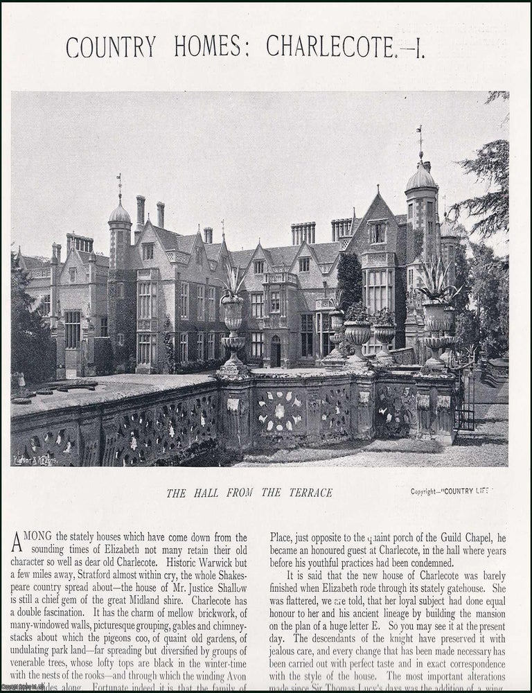 Item #609238 Charlecote, Warwick - Part I and II. Several pictures and accompanying text, removed...