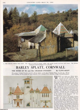 Item #613302 Barley Splatt, Cornwall. The Home of Mr and Mrs Graham Ovenden. Several pictures and...