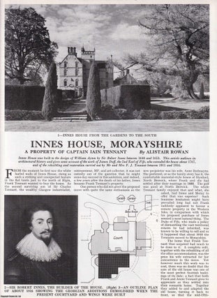 Item #613305 Innes House, Morayshire. A Property of Captain Iain Tennant. Several pictures and...