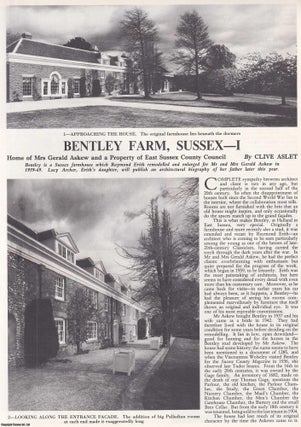 Item #613429 Bentley Farm, Sussex. Home of Mrs Gerald Askew and a Property of East Sussex County...