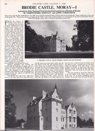 Item #613462 Brodie Castle, Moray. A Property of The National Trust for Scotland and Home of...