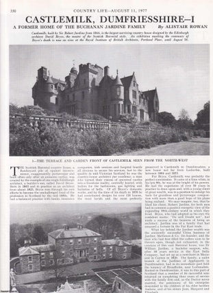 Item #613465 Castlemilk, Dumfriesshire. A Former Home of The Buchanan Jardine Family - Parts I...