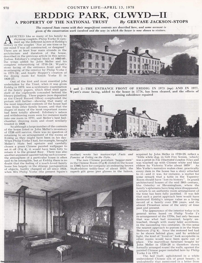Item #613604 Erddig Park, Clwyd. A Property of The National Trust - Parts II and III. Several...
