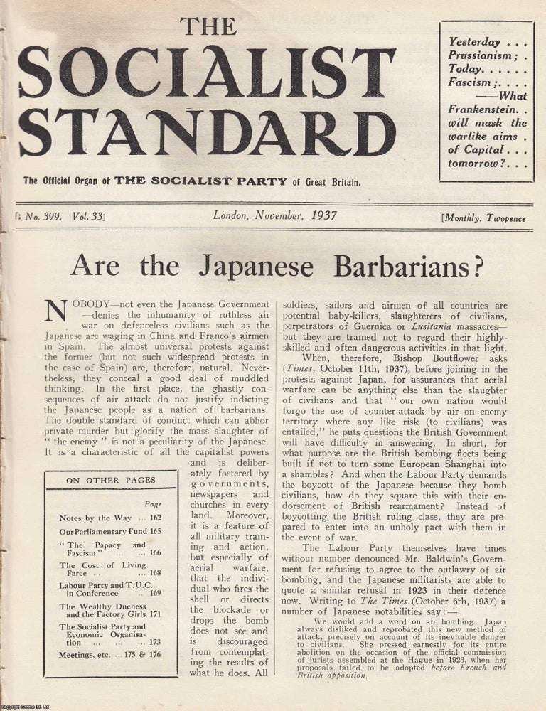 Item #613665 Are The Japanese Barbarians? A short article contained in a complete 16 page issue...