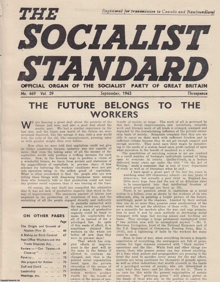 Item #613699 The Future Belongs to The Workers. A short article contained in a complete 8 page...