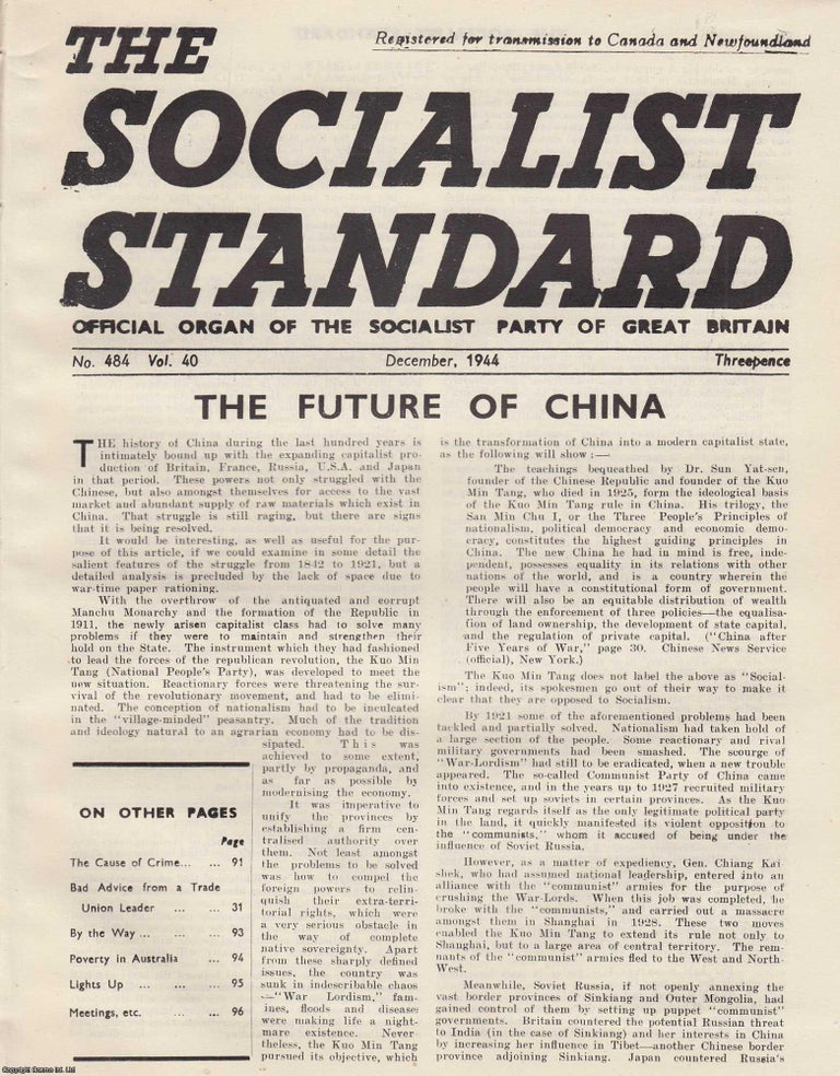 Item #613713 The Future of China. A short article contained in a complete 8 page issue of The...