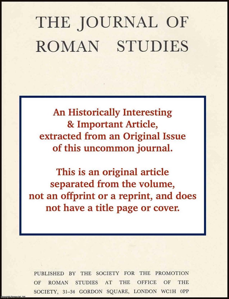 Item #615165 Seasons of Death: Aspects of Mortality in Imperial Rome. An original article from...