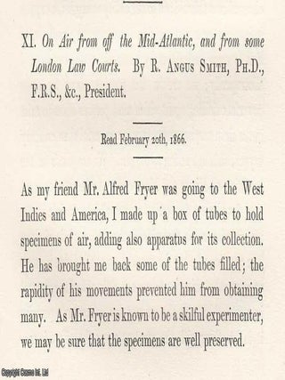 Air from off The Mid-Atlantic, and from some London Law Courts. An original article from the Memoirs of the Literary and Philosophical Society of Manchester, 1868.