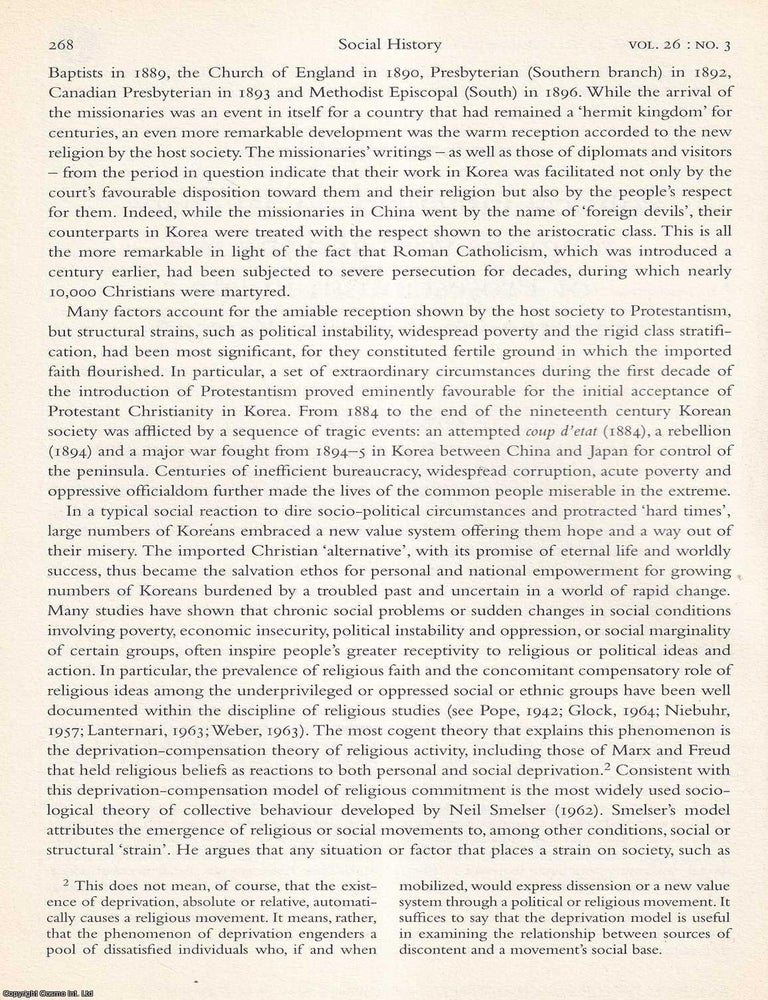 Item #616545 Political Insecurity, Social Chaos, Religious Void and The Rise of Protestantism in...