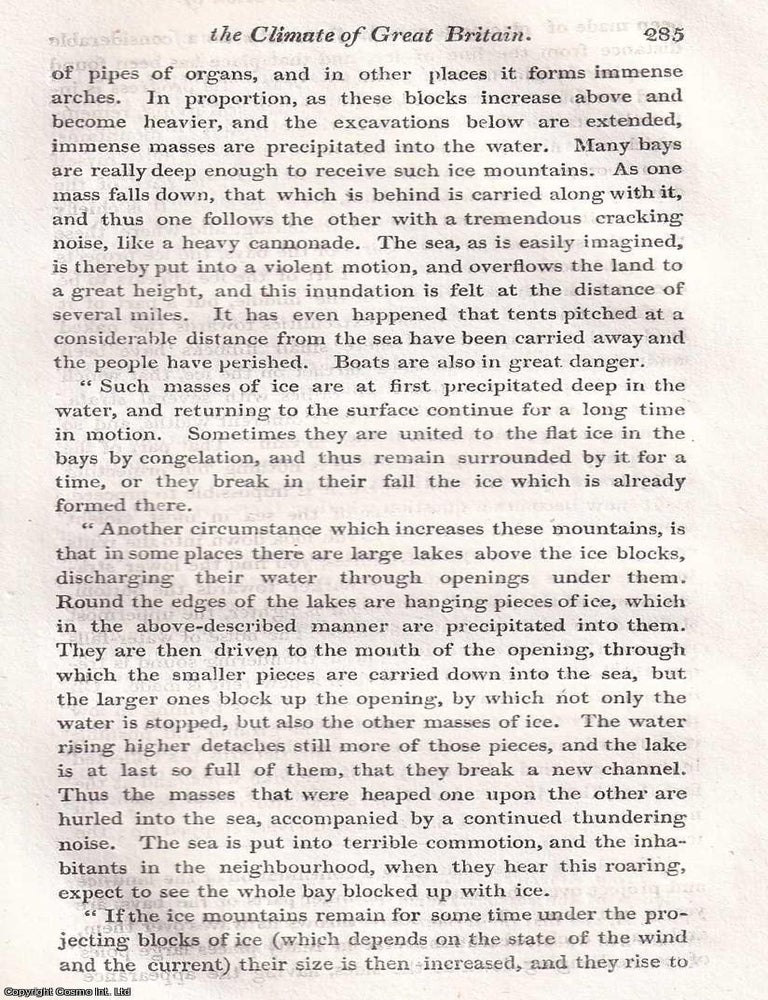 Item #616780 Remarks on The Deterioration of The Climate of Britain, with an Attempt to Point Out...