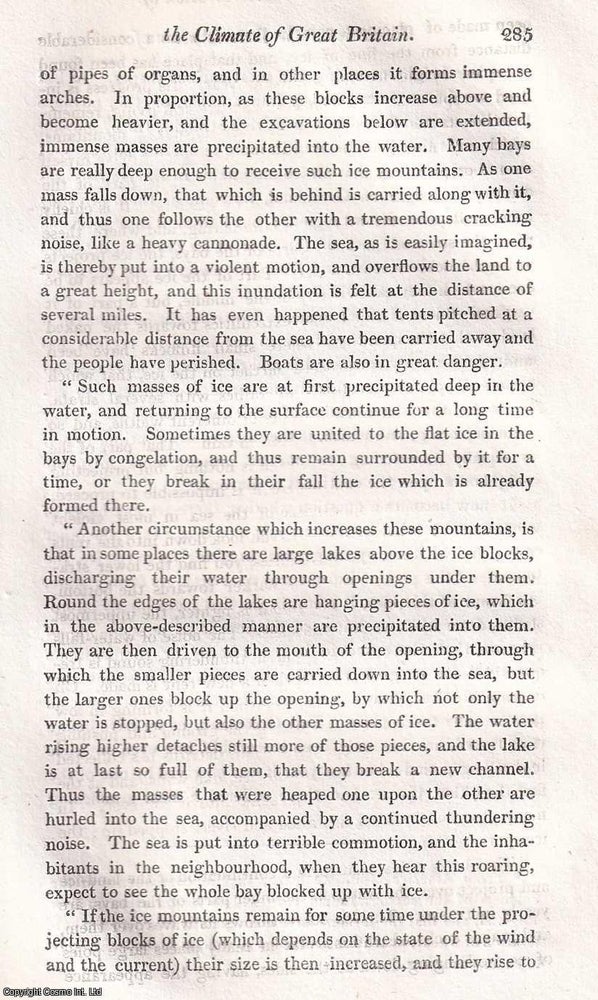 Item #616780 Remarks on The Deterioration of The Climate of Britain, with an Attempt to Point Out...