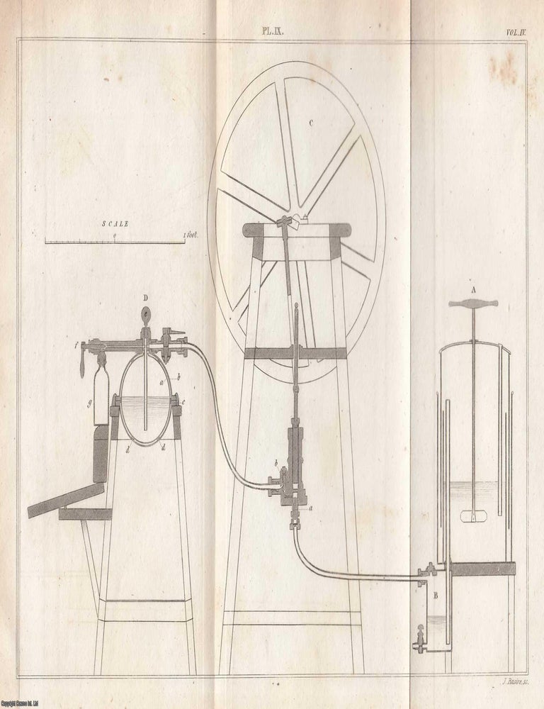 Item #616782 Description of an Improved Apparatus for The Manufacture of Soda Water. By William...