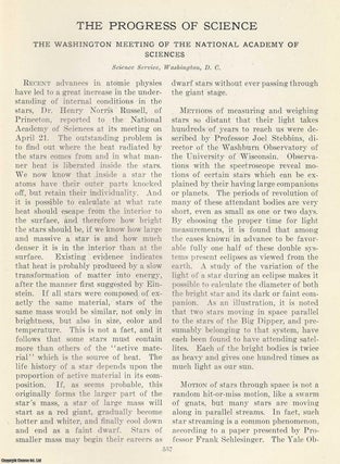 Item #617074 The Washington Meeting of The National Academy of Sciences. An original article from...