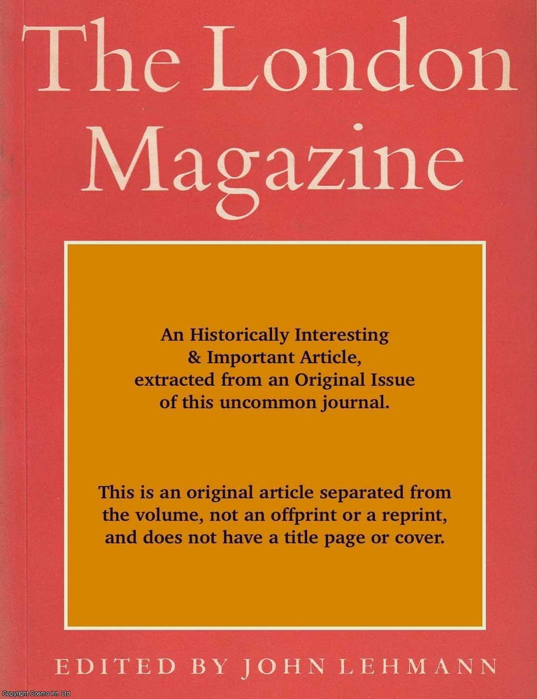 Item #618747 A Japanese in Montparnasse. An original article from the London Magazine 1987. Alan...