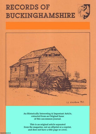 Item #619964 Buckinghamshire Windmills. An original article from The Records of Buckinghamshire,...