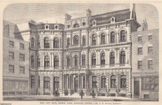 Item #621032 1864 : New City Club, George Yard, Lombard Street. J. H. Rowley, Architect. An...