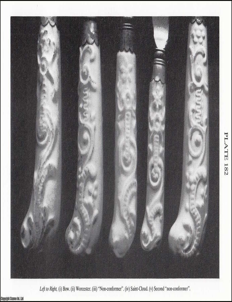 Item #621479 A Review of Bow and Worcester Knife and Fork Hafts. 16 pages, 10 plates. An article...
