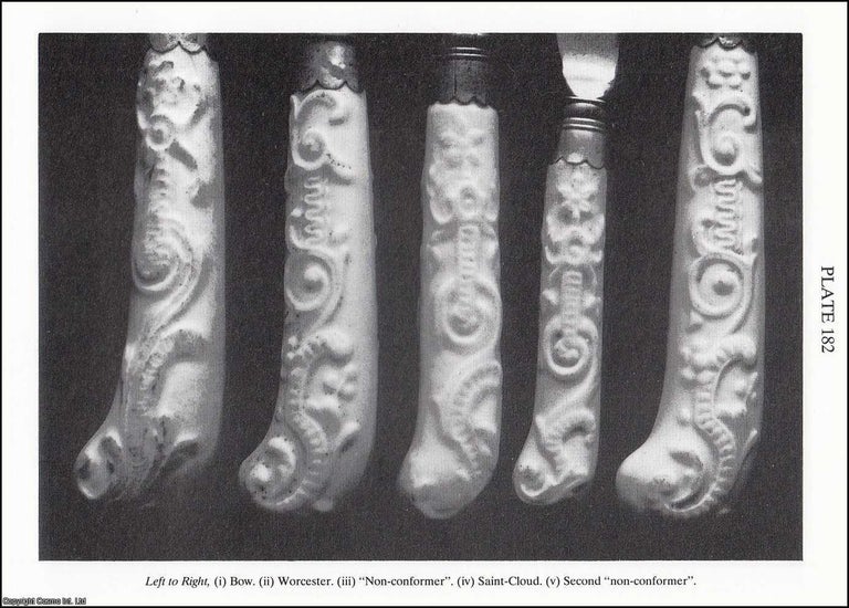 Item #621479 A Review of Bow and Worcester Knife and Fork Hafts. 16 pages, 10 plates. An article...