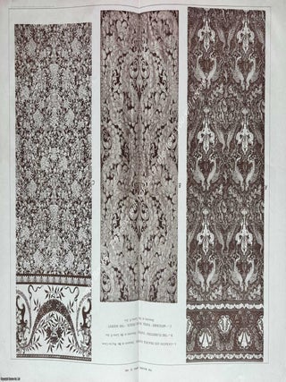 1892 : Designs for Wall Papers. An original page from The Builder. An Illustrated Weekly Magazine, for the Architect, Engineer, Archaeologist, Constructor, & Art-Lover.