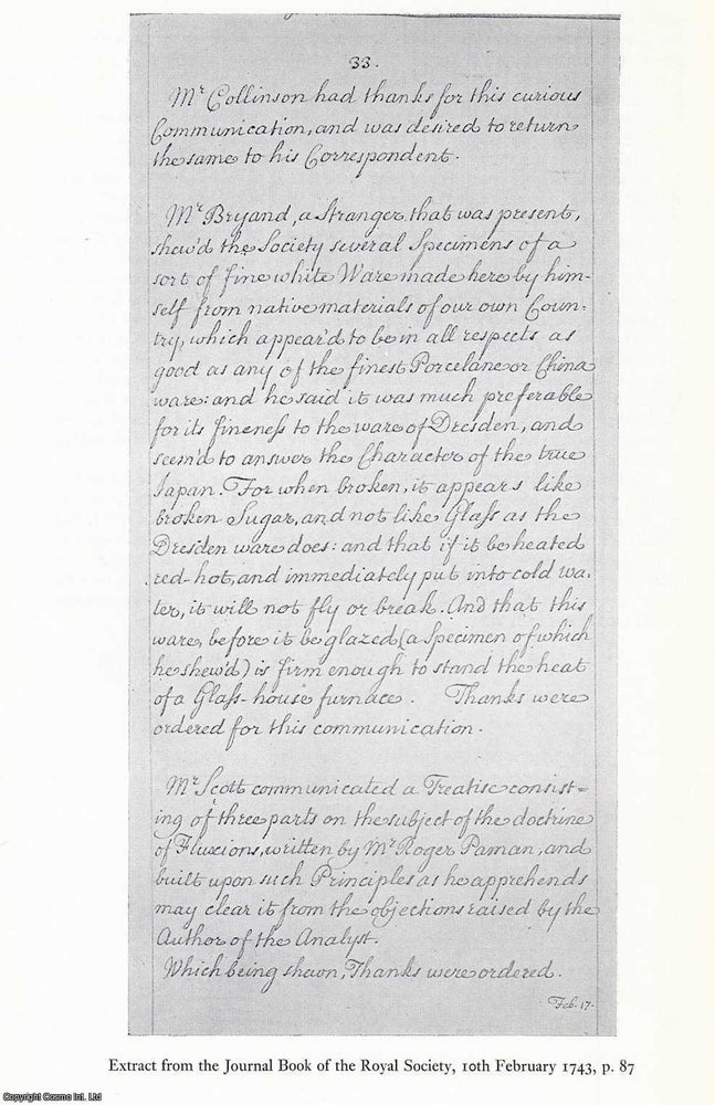 Item #622407 Thomas Briand - A Stranger. An original article from the English Ceramic Circle,...