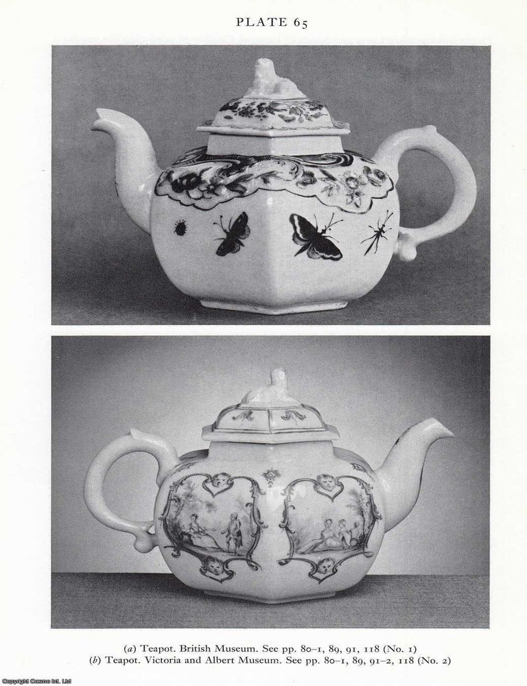 Item #622432 A Problematical Group of Eighteenth Century Porcelains. 63 pages, 21 plates. An...