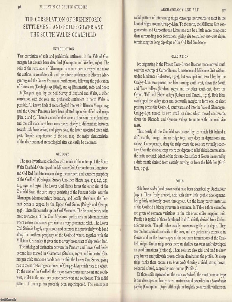 Item #624627 Gower and The South Wales Coalfield: Correlation of Prehistoric Settlement and...