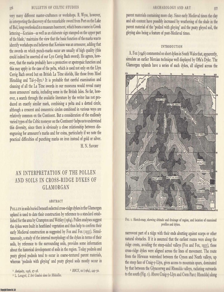 Item #624646 Pollen and Soils in Cross-Ridge Dykes of Glamorgan, An Interpretation. An original...