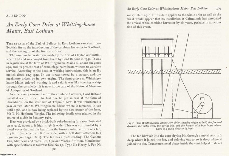 Item #624835 Early Corn Drier at Whittingehame Mains, East Lothian. An original article from the...