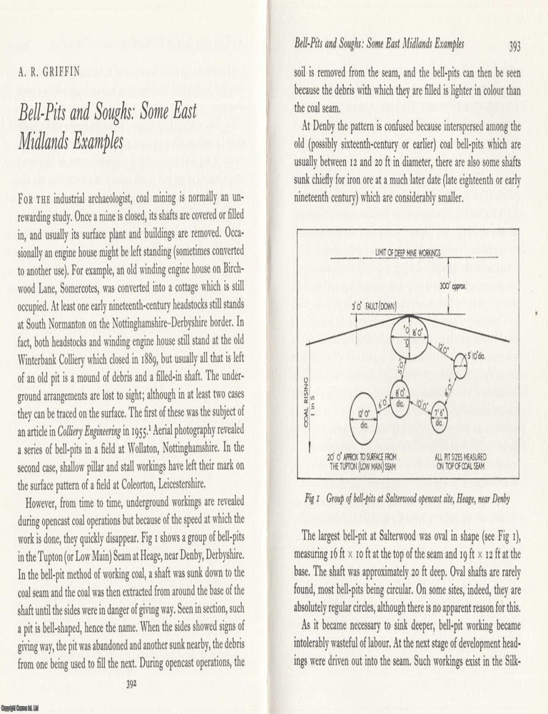 Item #624836 Bell-Pits and Soughs: Some East Midlands Examples. An original article from the...
