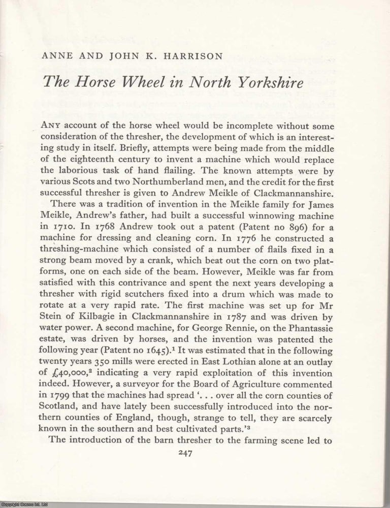 Item #624929 North Yorkshire Horse Wheel. An original article from the Industrial Archaeology...