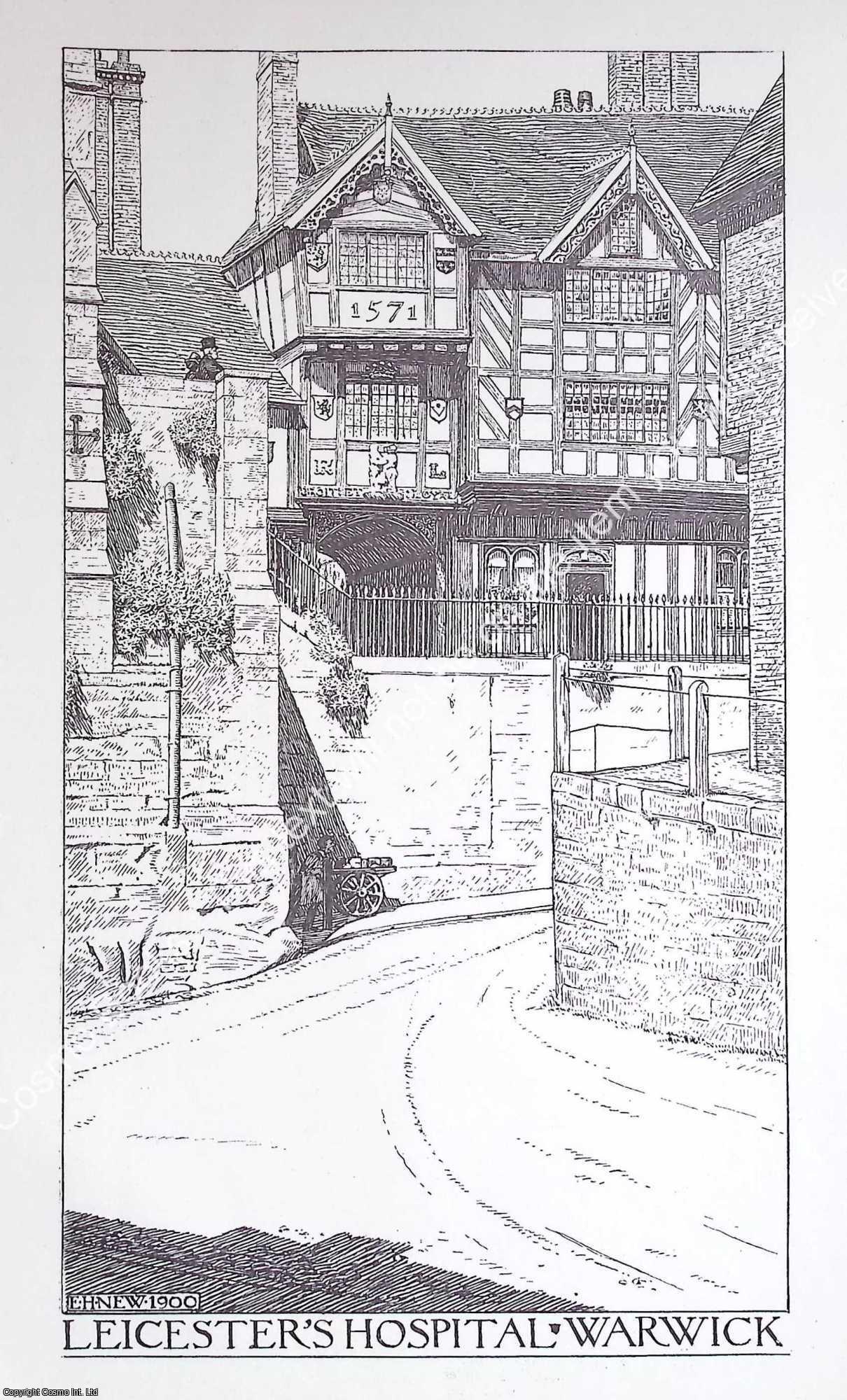 1903 : Warwick, Leicester's Hospital. An original page from The Builder ...