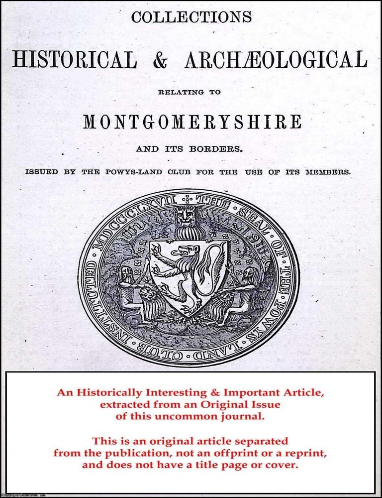 Item #629710 Who Were The Montgomeryshire Chartists?. An original article from Montgomeryshire...