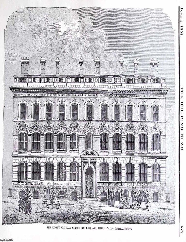 Item #630172 1858 : The Albany, Old Hall Street, Liverpool. James K. Colling, Architect. An...