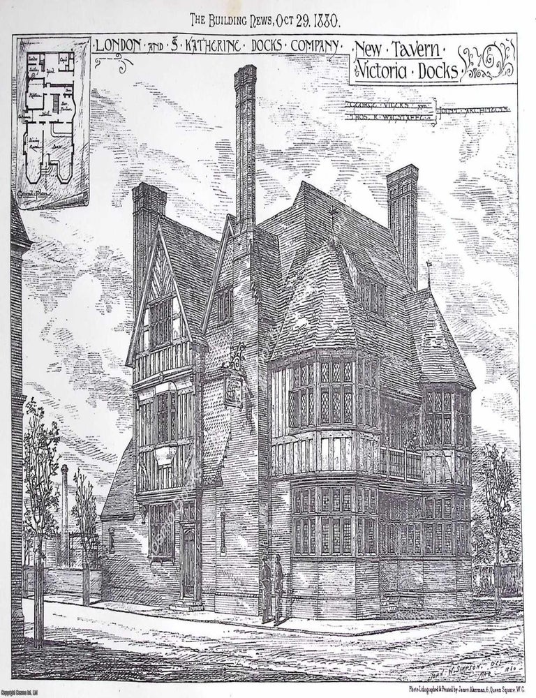 Item #630946 1880 : London and S. Katherine Docks Company, New Tavern, Victoria Docks. Messrs....