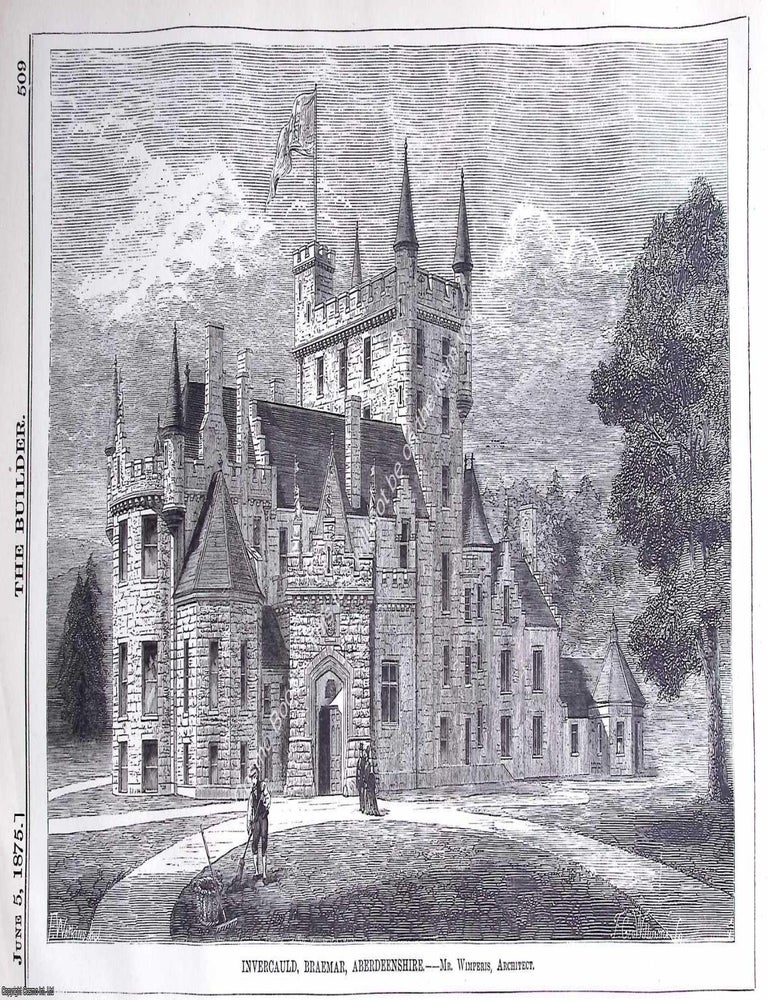 Item #631119 1875 : Invercauls, Braemar, Aberdeenshire. Wimperis, Architect. An original page...