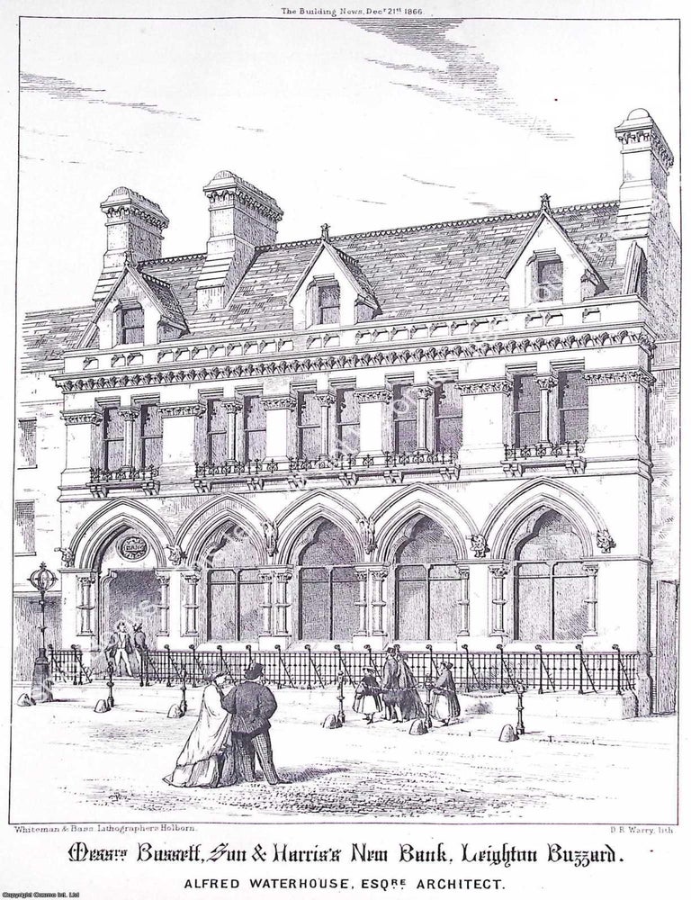 Item #631753 1866 : Messrs. Bassett, Son and Harris's New Bank, Leighton Buzzard. Alfred...