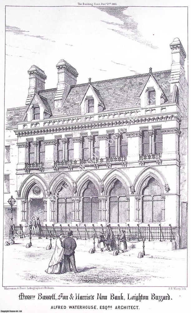 Item #631753 1866 : Messrs. Bassett, Son and Harris's New Bank, Leighton Buzzard. Alfred...