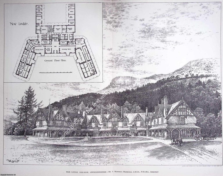Item #632277 1897 : Mar Lodge, Deeside, Aberdeenshire. A. Marshall Mackenzie, Architect. An...