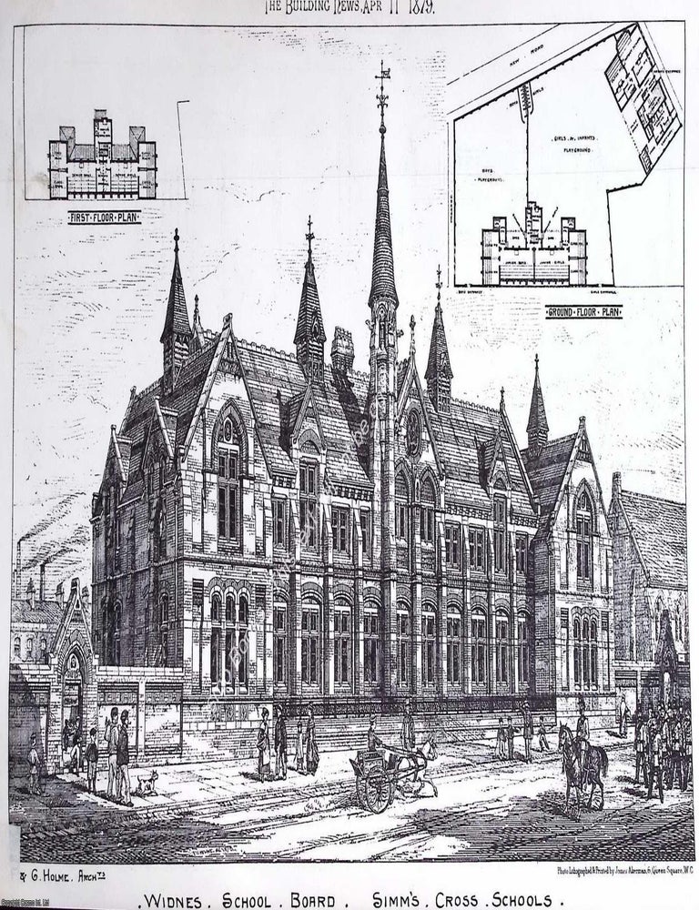 Item #632564 1879 : Widnes School Board, Simm's Cross Schools. Messrs. F. and G. Holme,...