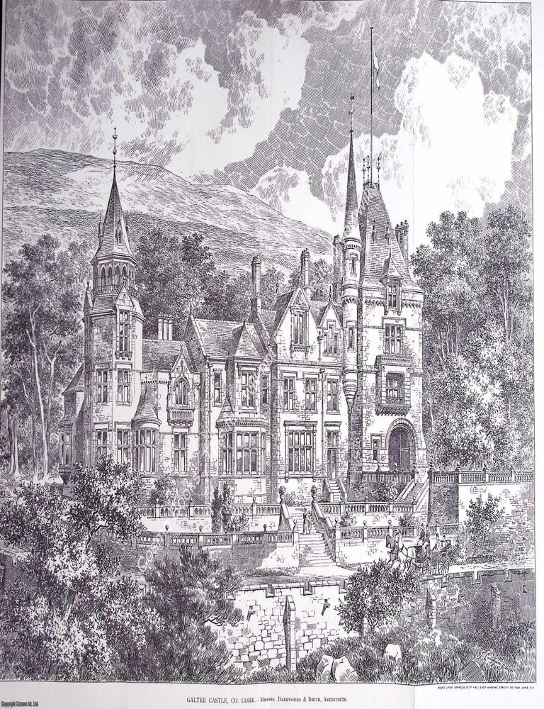 Item #632975 1895 : Galtee Castle, Co. Cork. Messrs. Darbyshire and Smith, Architects. An...