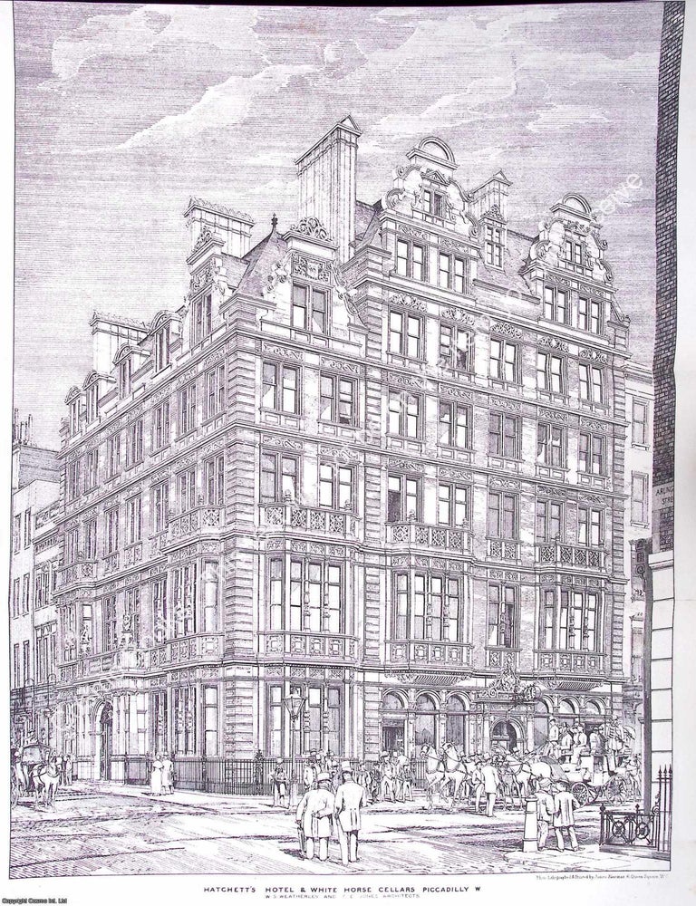 Item #633378 1883 : Hatchett's Hotel and White Horse Cellars, Piccadilly. Messrs. W. S....